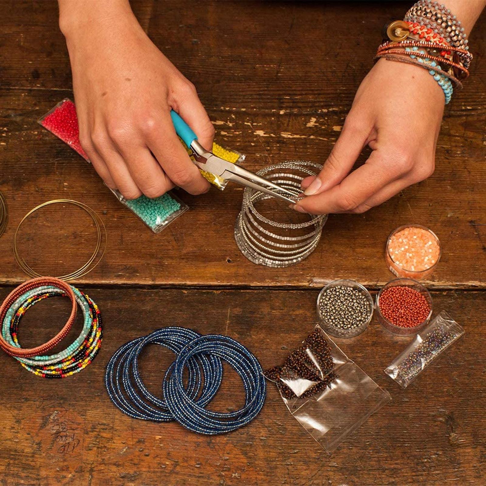 Tricolor Nose Pliers Wire Wrapping Pliers Jewelry Making Tool DIY Bracelet