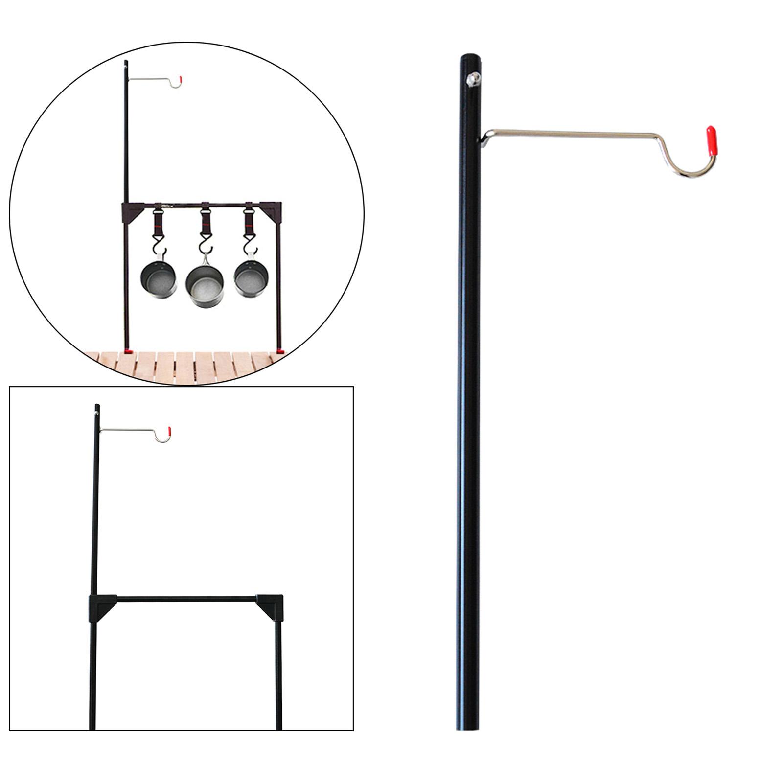 Camping Lantern Stand Lightweight Alloy Lamp Pole Hanger Holder