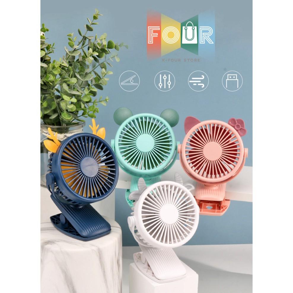 Quạt Mini Kẹp Bàn, quạt kẹp ô tô, Siêu Mát