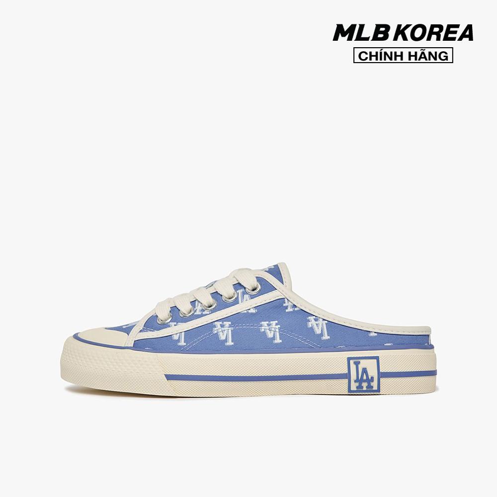 MLB - Giày mules unisex đế bệt thời trang Monogram 3AMUPBM3N