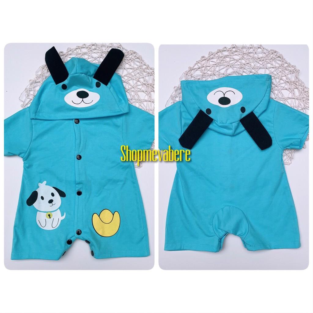 BODY ĐÙI HÌNH THÚ NGỘ NGHĨNH CHO BÉ TRAI VÀ BÉ GÁI 3-14KG, VẢI MỀM MỊN CO GIÃN 4 CHIỀU -