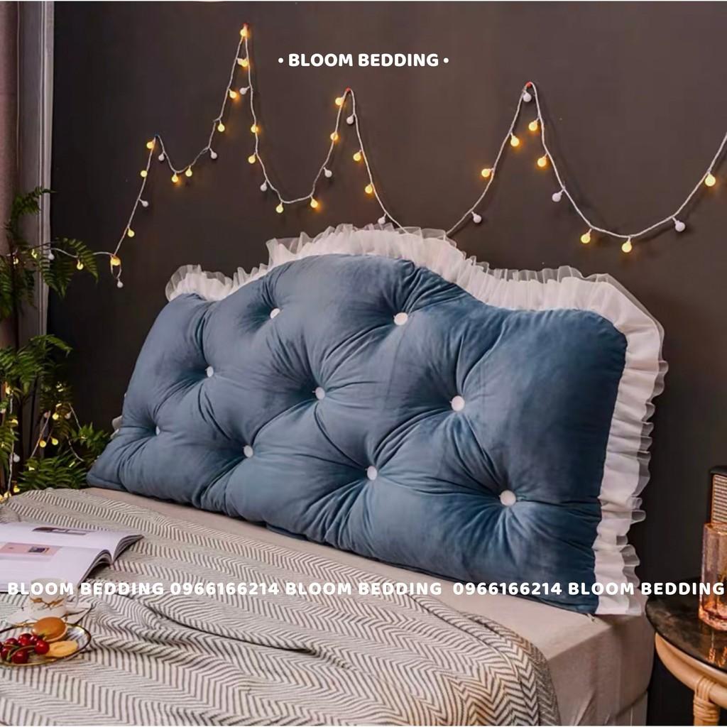 Gối Tựa Đầu Giường Đính Khuy 1m5 / 1m8 chuẩn 3 lớp