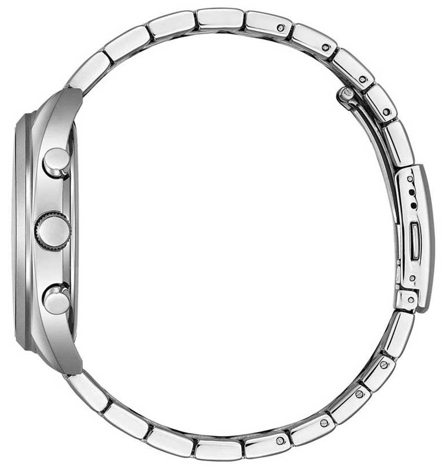 Đồng Hồ Citizen Nam Dây Kim Loại Pin (Quartz) AN8210-56E (42mm) - Mặt Đen