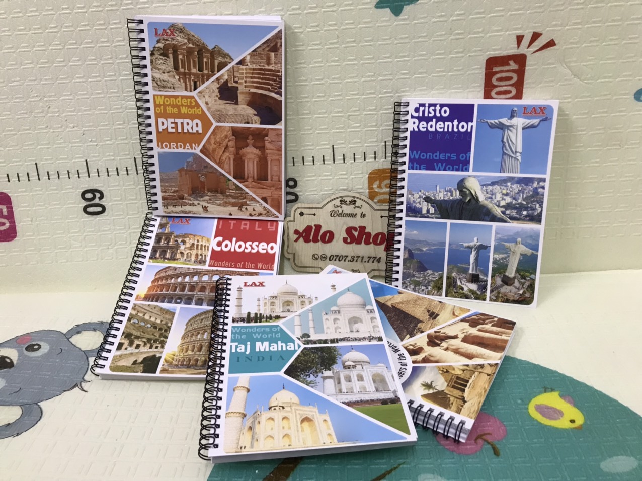 Sổ Lò Xo A5 200 Trang Kỳ Quan Thế Giới- Giao Mẫu Ngẫu Nhiên