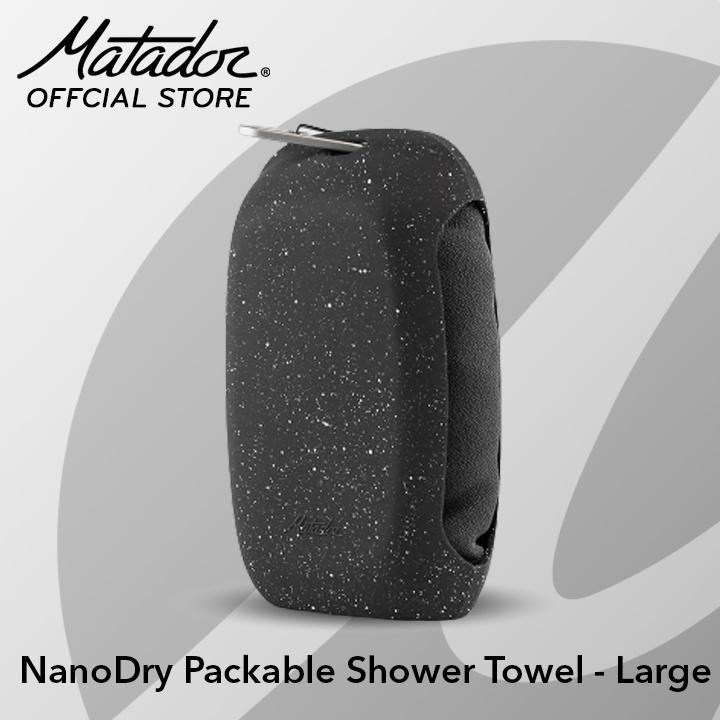 Khăn tắm Matador NanoDry viên con nhộng móc khóa Size Lớn gấp gọn, Chất liệu vải Nano siêu nhẹ, thấm hút tốt _ Hàng chín