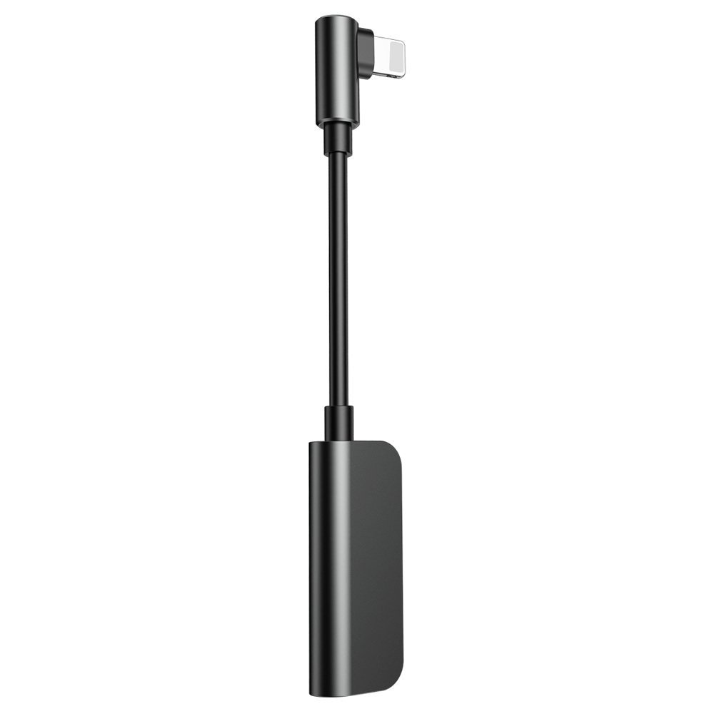 Bộ chuyển đổi Baseus sạc nhanh 2A Lightning sang Audio 3.5mm + Lightning tương thích với tất cả iPhone - Hàng chính hãng