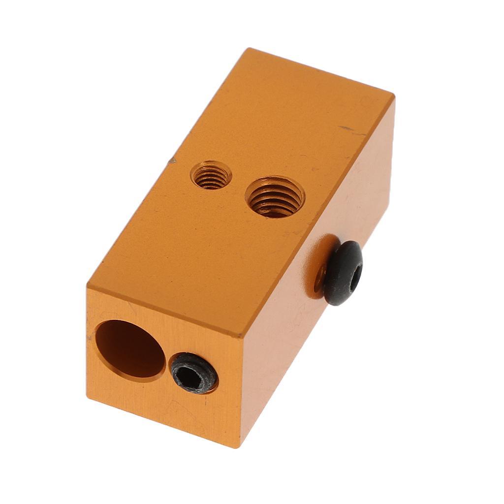 Aluminum Heating Hot Block Heater Assembly for 3D Printer Extruder