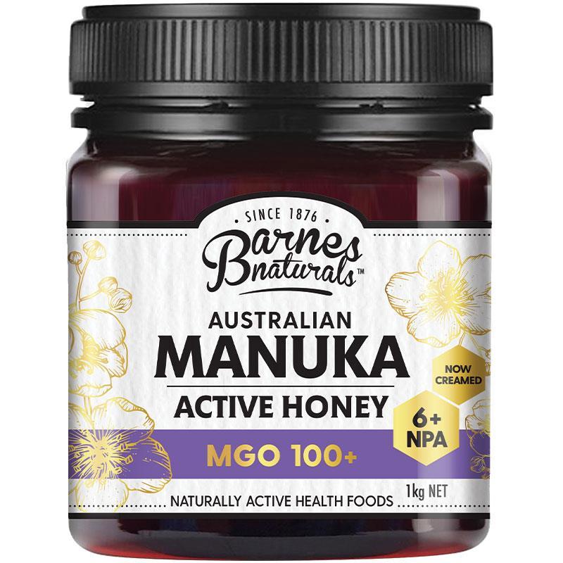 Mật ong Barnes Naturals Manuka Úc 1kg MGO 100+ Nhập Khẩu Úc