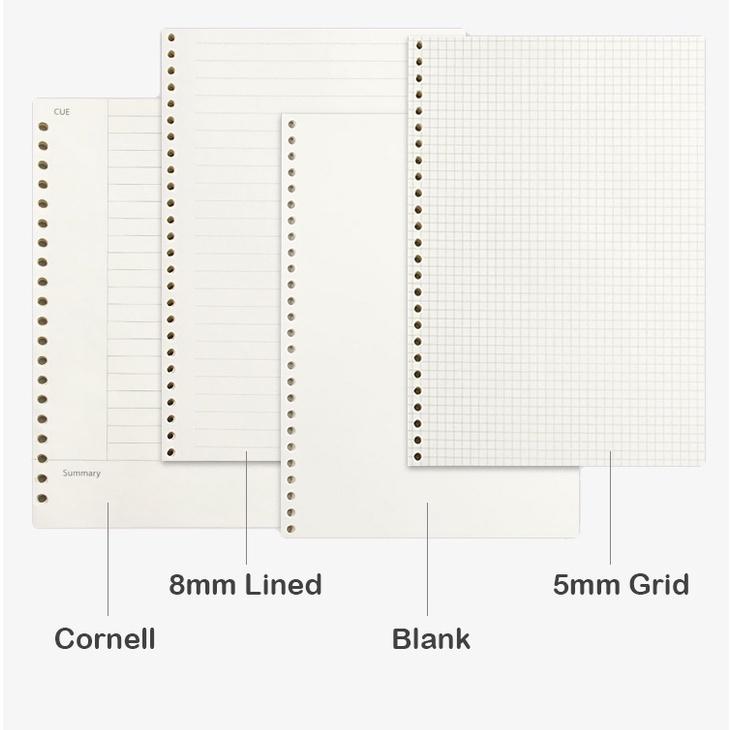 Sổ ghi chú khổ A4/B5/A5 bìa lá rời DIY