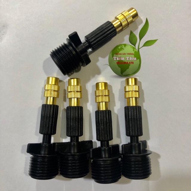 SET 5 BÉC PHUN SƯƠNG ĐẨU ĐỒNG NỐI REN TRONG 21
