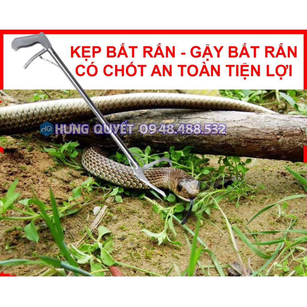 Kẹp bắt rắn Gậy bắt rắn an toàn có chốt cài có thể gập lại được Dụng cụ bắt rắn hiệu quả