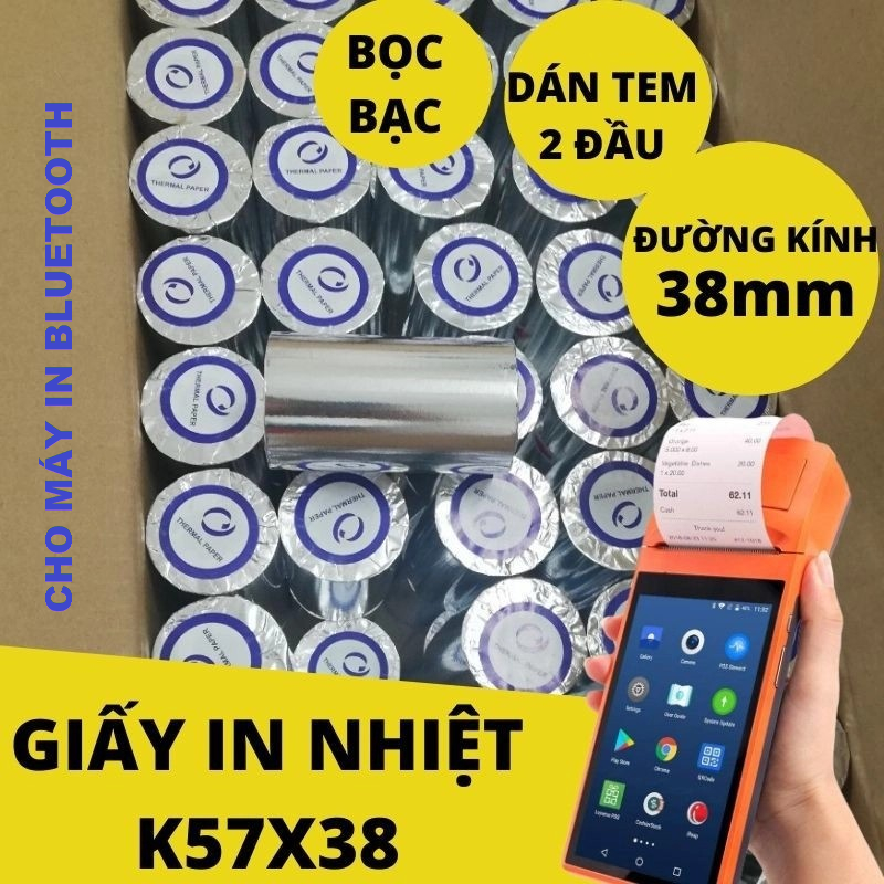 Giấy In Nhiệt, Giấy In Hóa Đơn K57X38