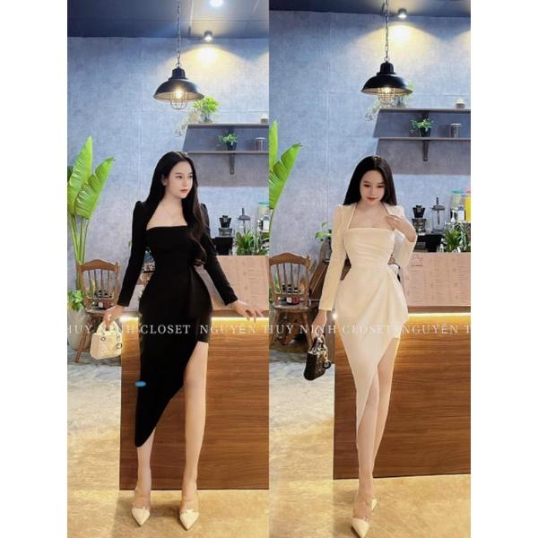 ĐẦM NỮ TAY DÀI NHÚN BÈO BÊN HÔNG