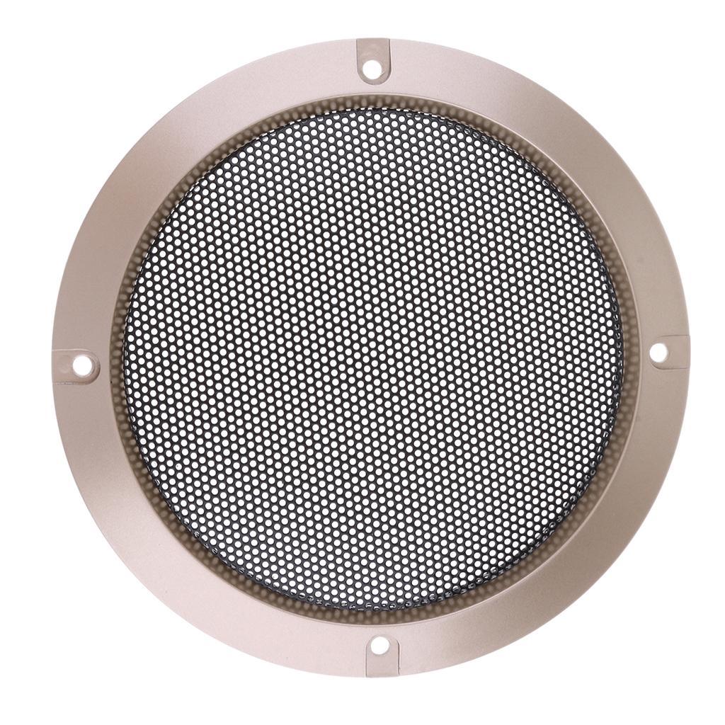 2X 5inch Speaker Grills Cover Case with Screws Gold