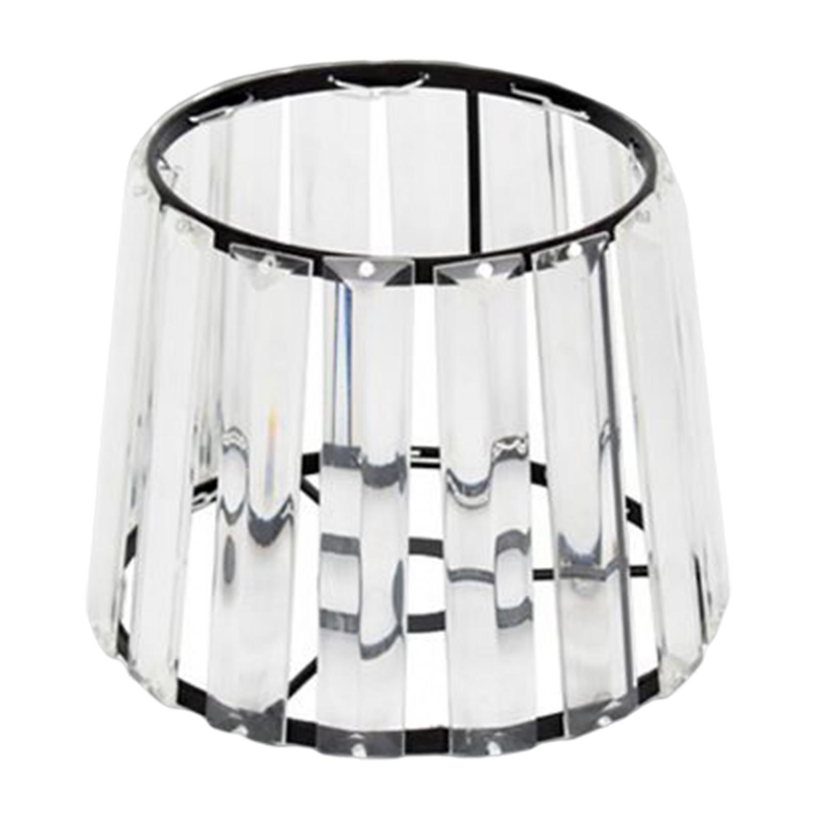 2Pcs Crystal Lampshade Chandelier Ceiling Fixture Lamp Shade Black