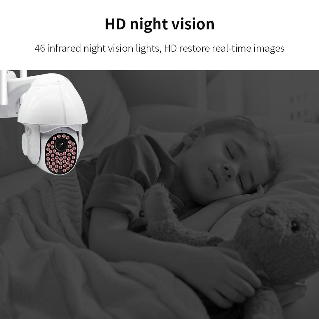 Waterproof Outdoor PTZ Wifi Security Camera Wireless IR Surveillance Cam