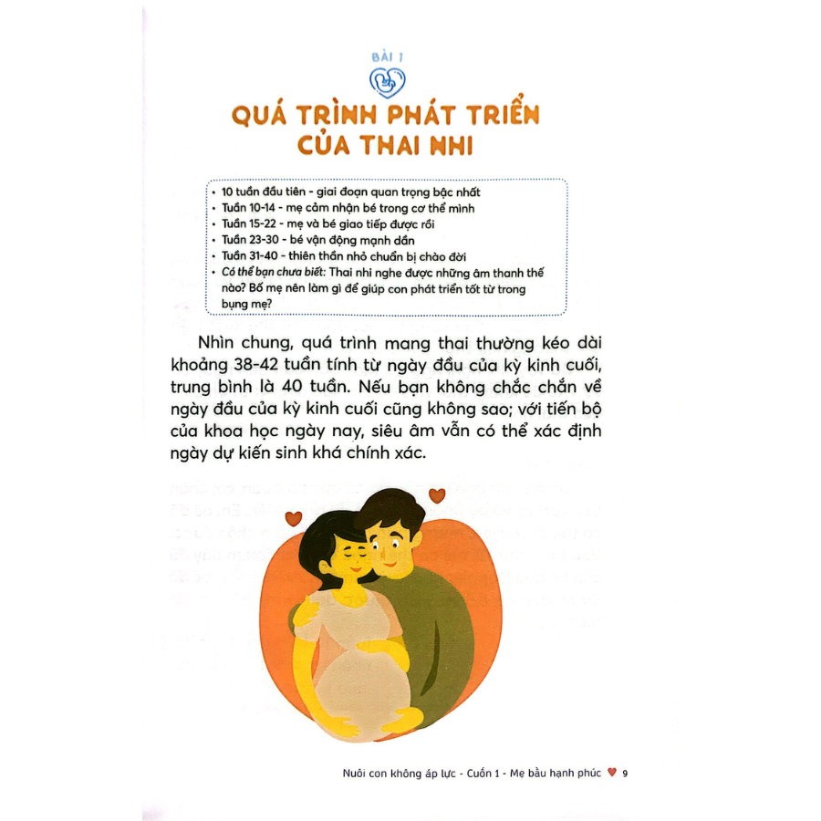 Nuôi Con Không Áp Lực - Cuốn 1 - Mẹ Bầu Hạnh Phúc