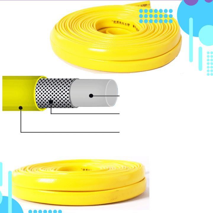 Bộ dây vòi xịt ️bơm nước phun sương️ , tăng áp 3 lần, loại 7m, 10m 206701-3 đầu đồng,cút,nối đen+ móc khoá