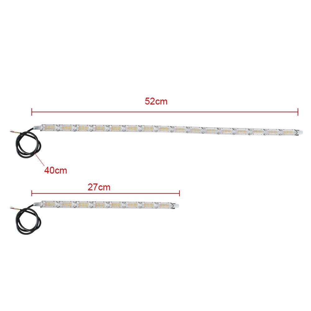 Bộ 2 Dải Đèn Led Tín Hiệu DRL 12V Siêu Sáng Cho Xe Hơi