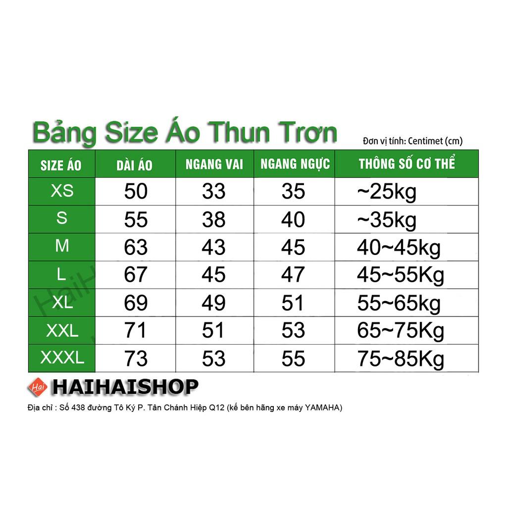 ÁO THUN TRƠN Màu Tím Môn SX - 3XL