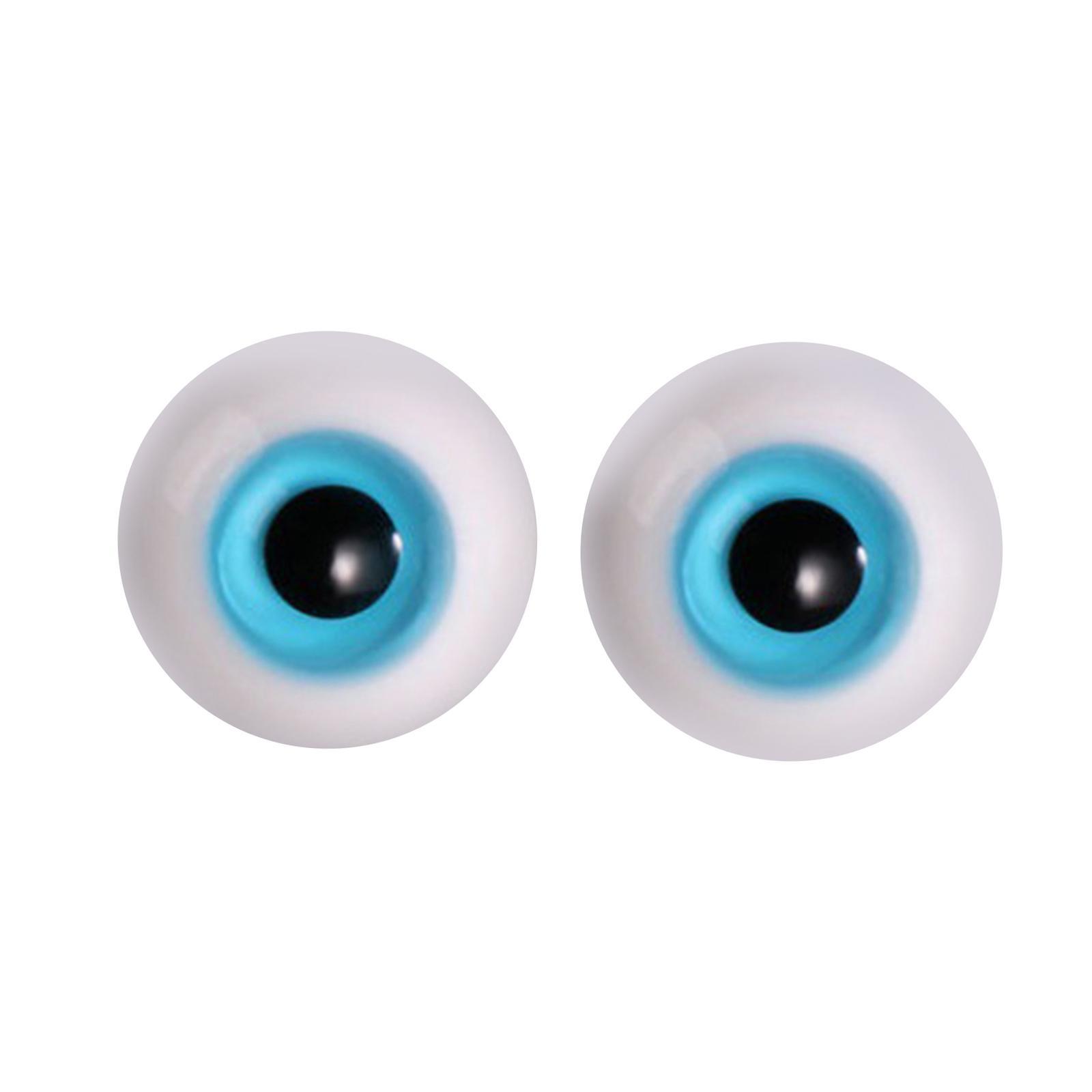 2x Doll Eyes Wiggle Eyes for Halloween Props Sculpture Doll