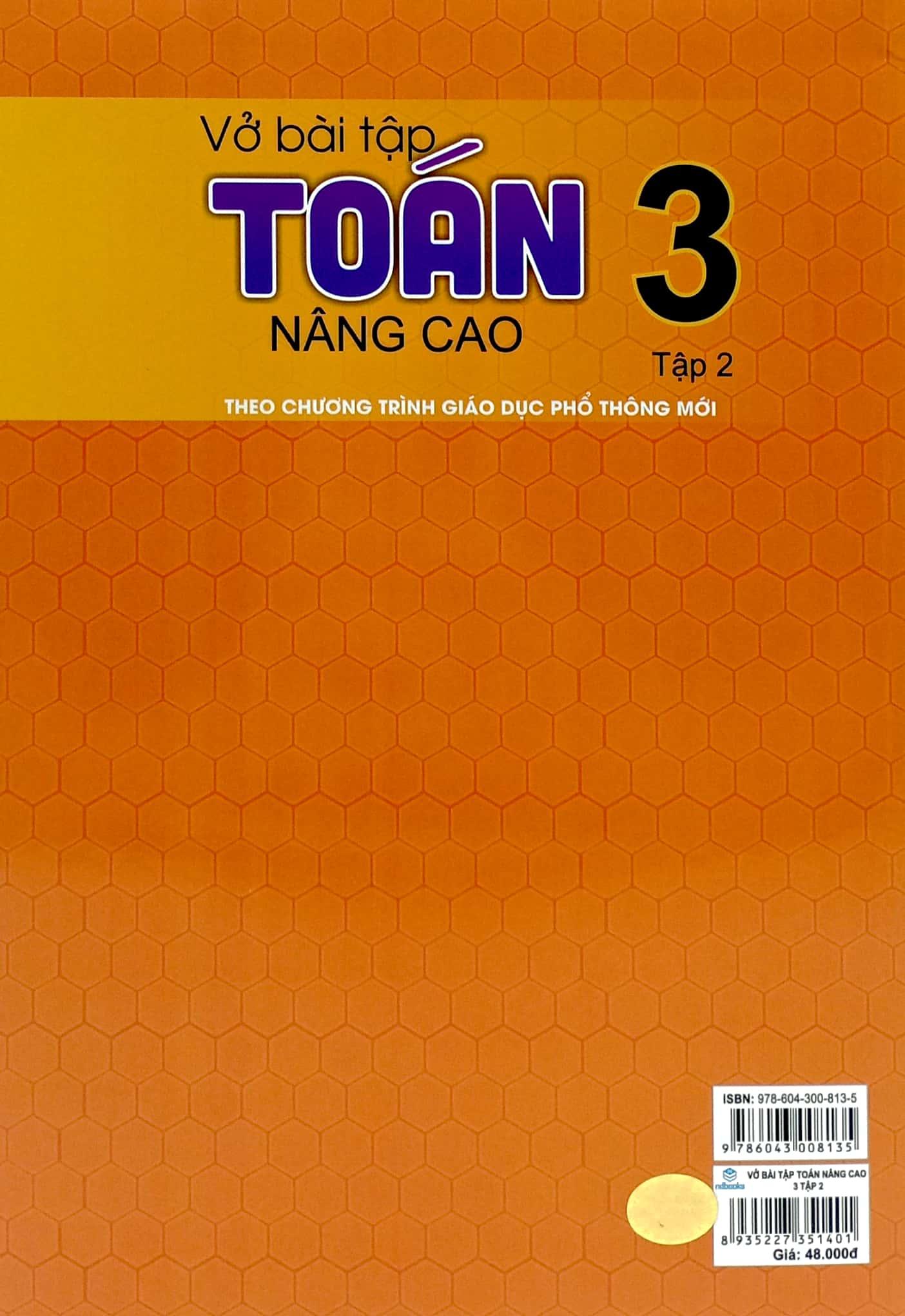 Vở Bài tập Toán Nâng Cao 3 - Tập 2