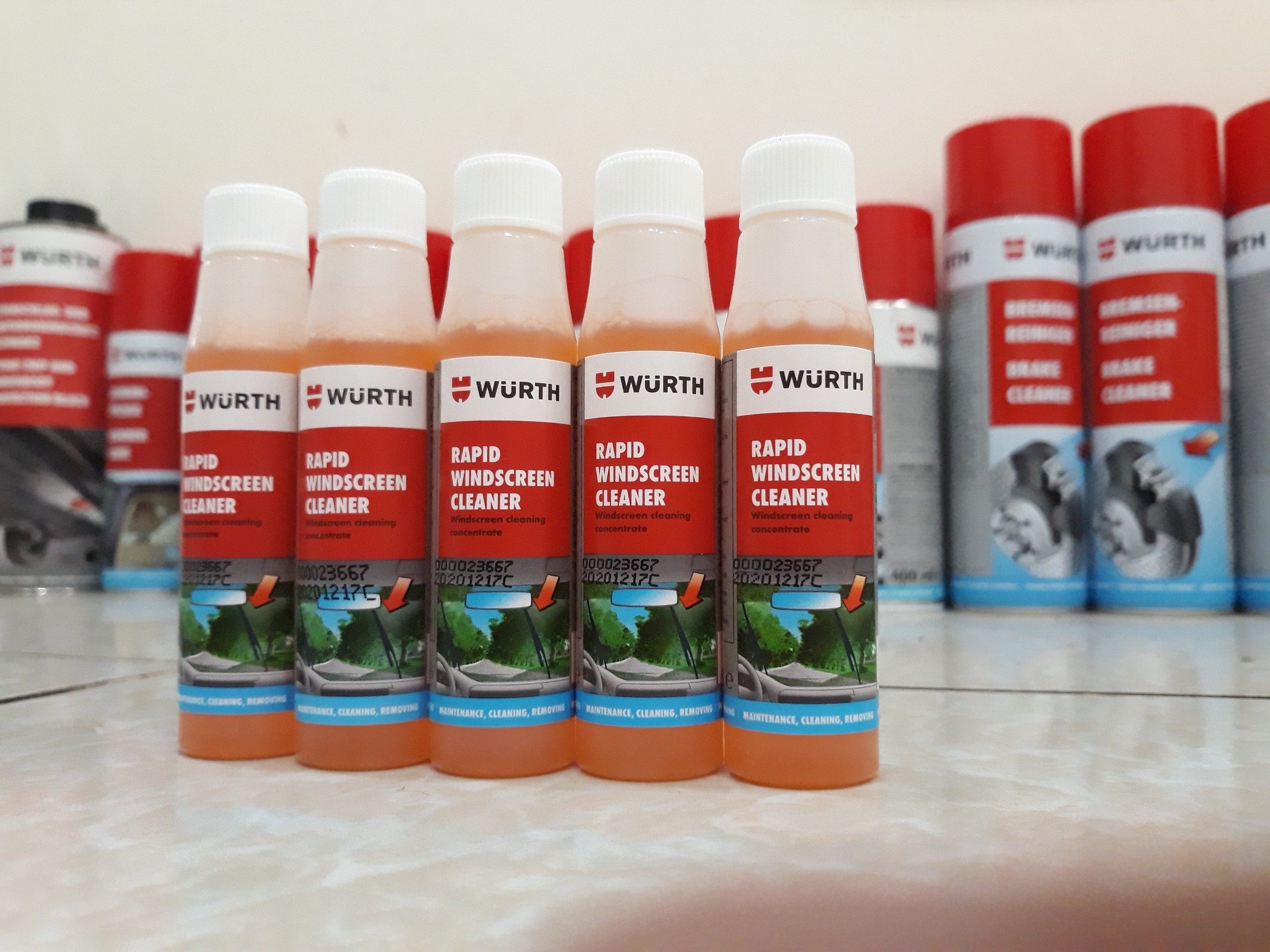 Chất Rửa Nhanh Kính Lái Tiện Dụng WURTH Rapid Windscreen Cleaner 32ml 0892333 | TriTin