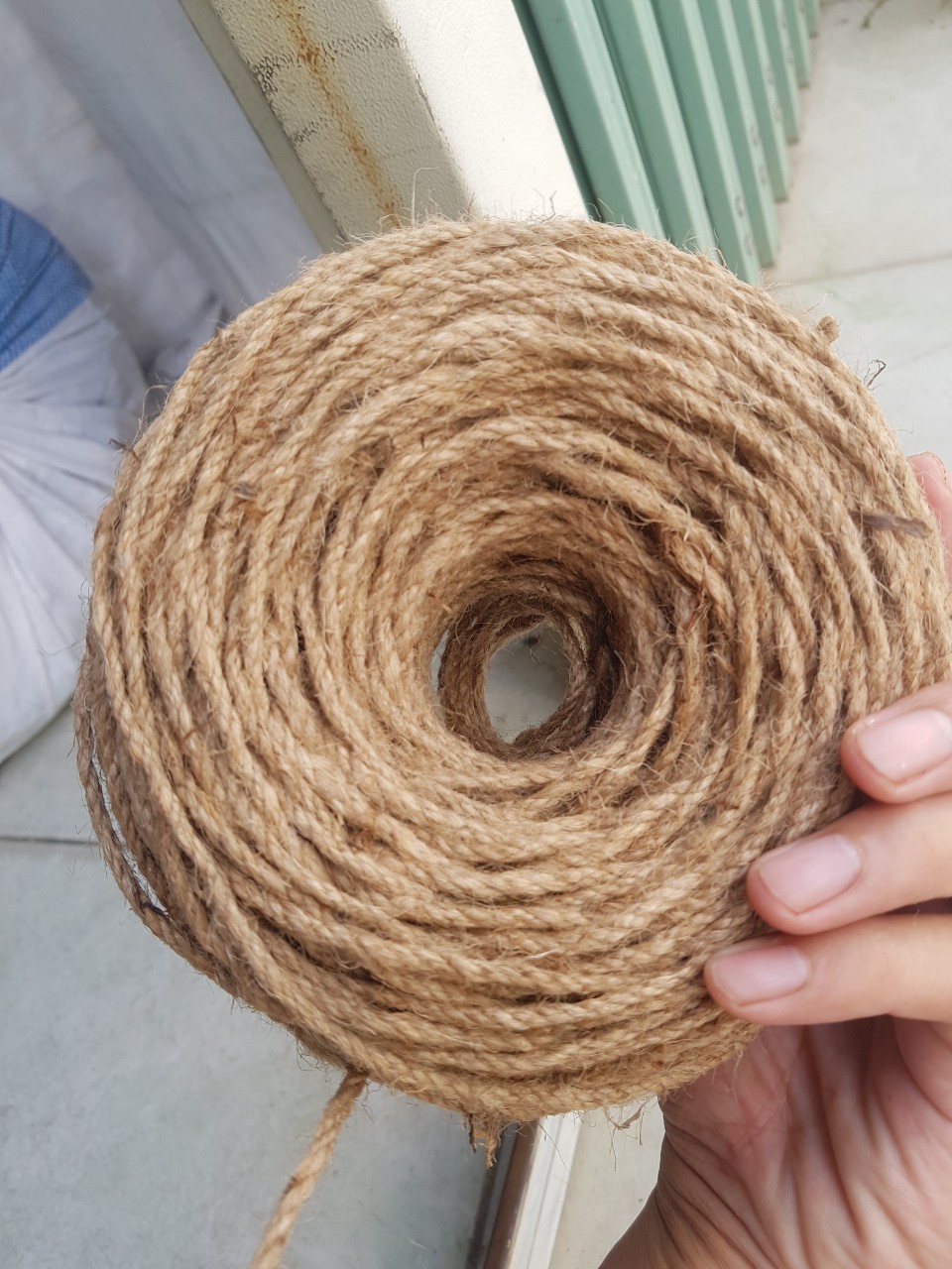 Size 3mm - Cuộn 100 mét dây thừng dây gai trang trí 3mm Sợi dây được sản xuất từ thân của cây gai tự nhiên dẻo dai bền chắc
