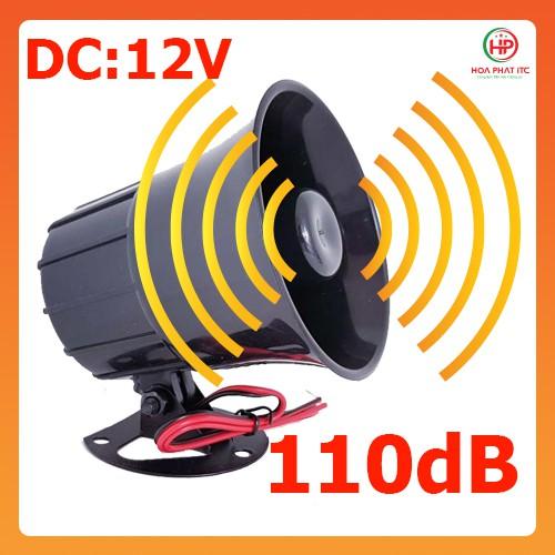 Còi hú báo động Komax 12V ES-626 dùng nguồn 12V 15W còi hú to 110dB