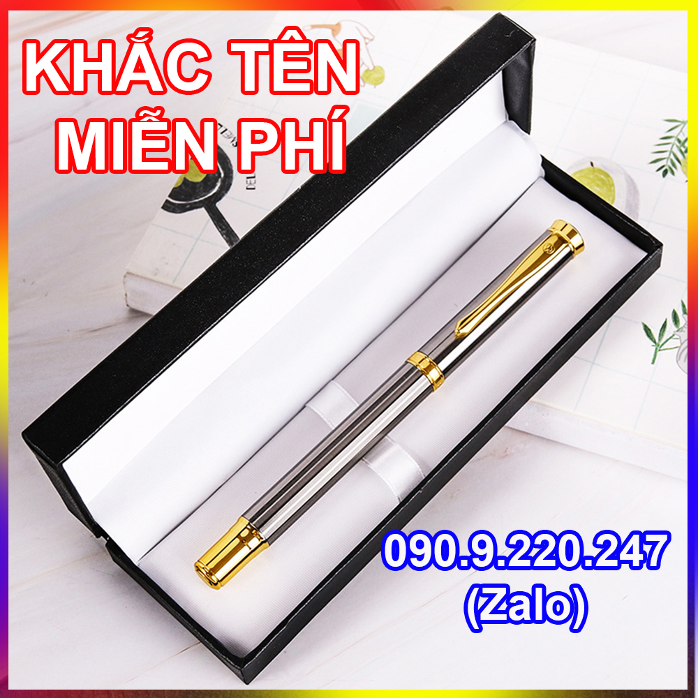 Bút Ký Tên Dạ Bi Kim Loại Phủ Sơn Bóng Cao Cấp B&amp;J BJ002 dành cho doanh nhân, khẳng định đẳng cấp cá nhân, ngòi viết 0.5mm, thiết kế độc lạ