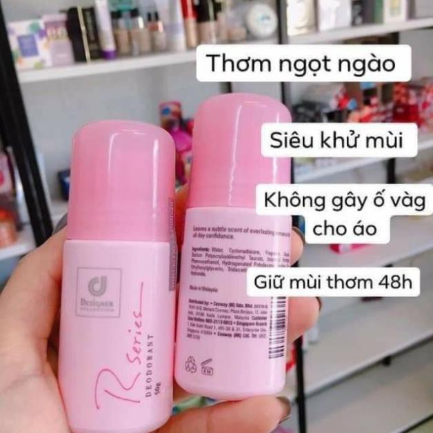 LĂN KHỬ MÙI NƯỚC HOA DESIGNER RSERIES DEODORANT 50G, THÁI LAN ( không xuất hóa đơn đỏ  )