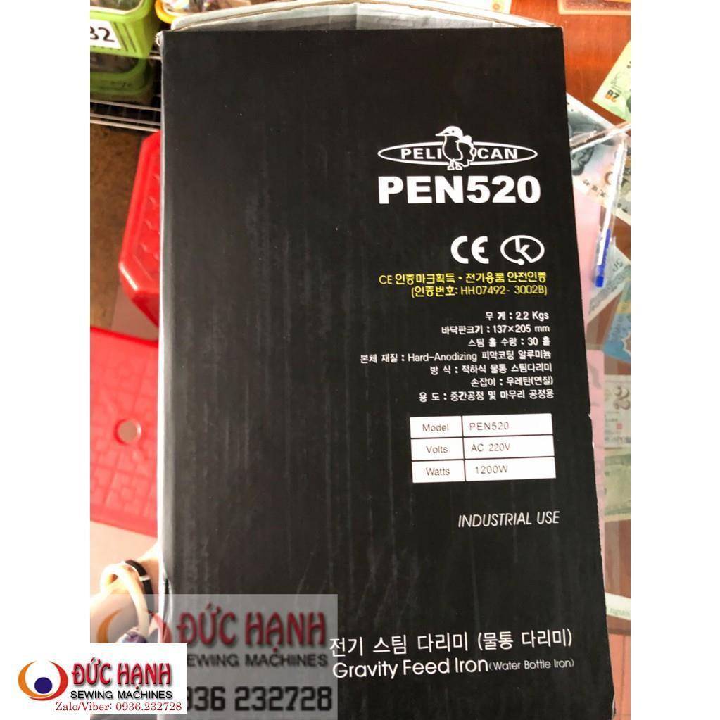 Bàn Ủi Hơi Nước Công Nghiệp Pen 520 (Đen)