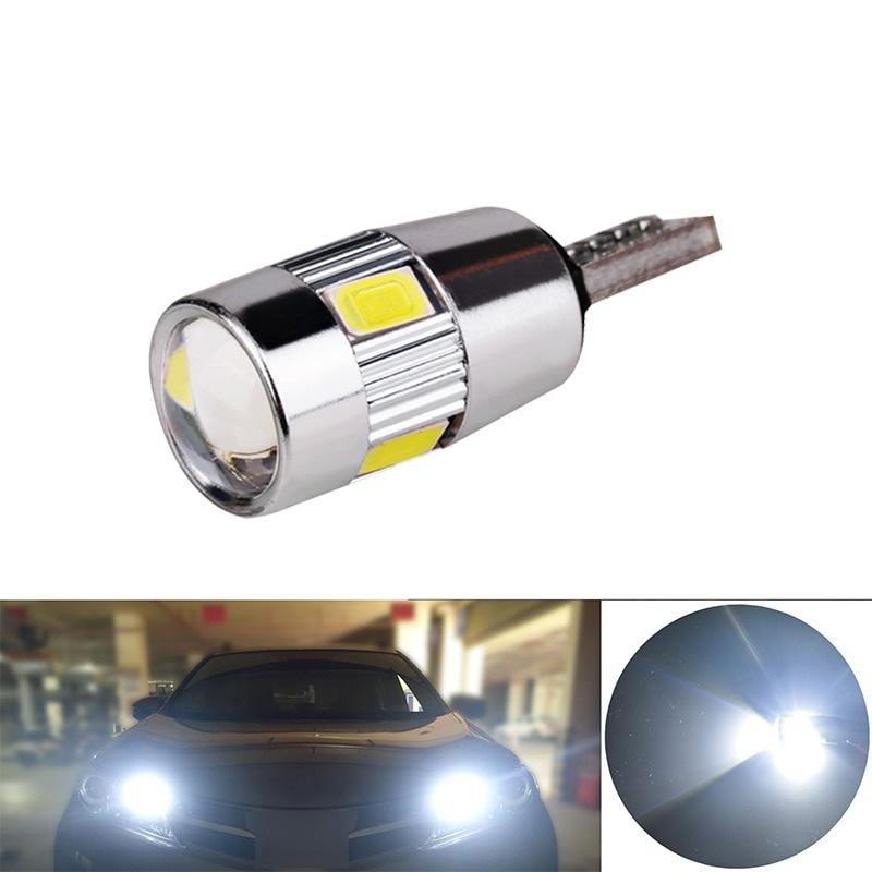 Bộ 2 Đèn Led 5w5 Led T10 W5W 12v 6000k Cho Xe Hơi