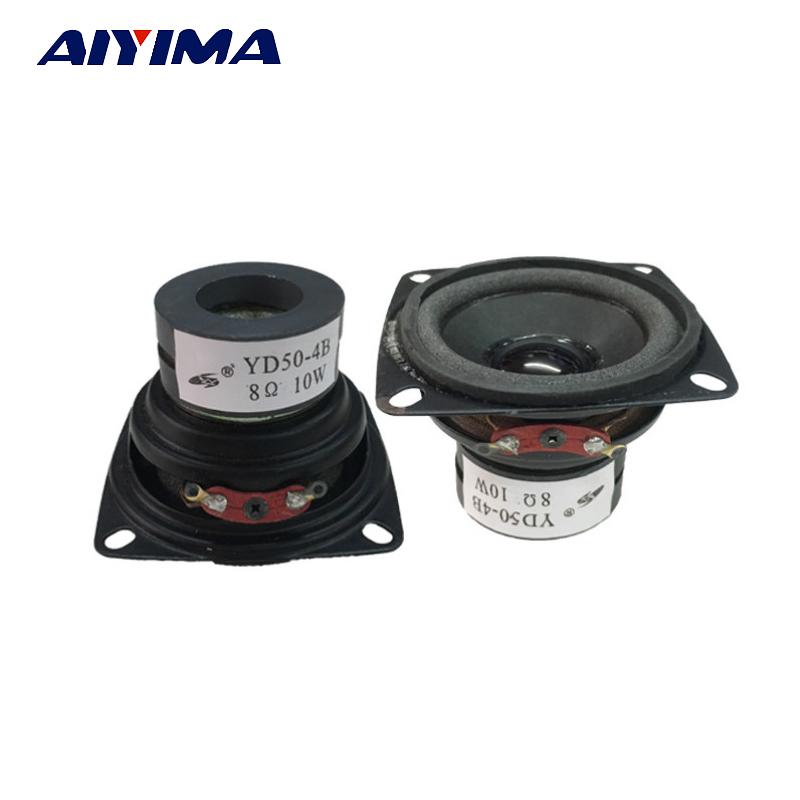 AIYIMA 2 Loa âm thanh di động Loa toàn dải nhỏ 8 Ohm 10W DIY Đa phương tiện BT Loa Rạp hát tại nhà Màu sắc: Loa 8 Ohm