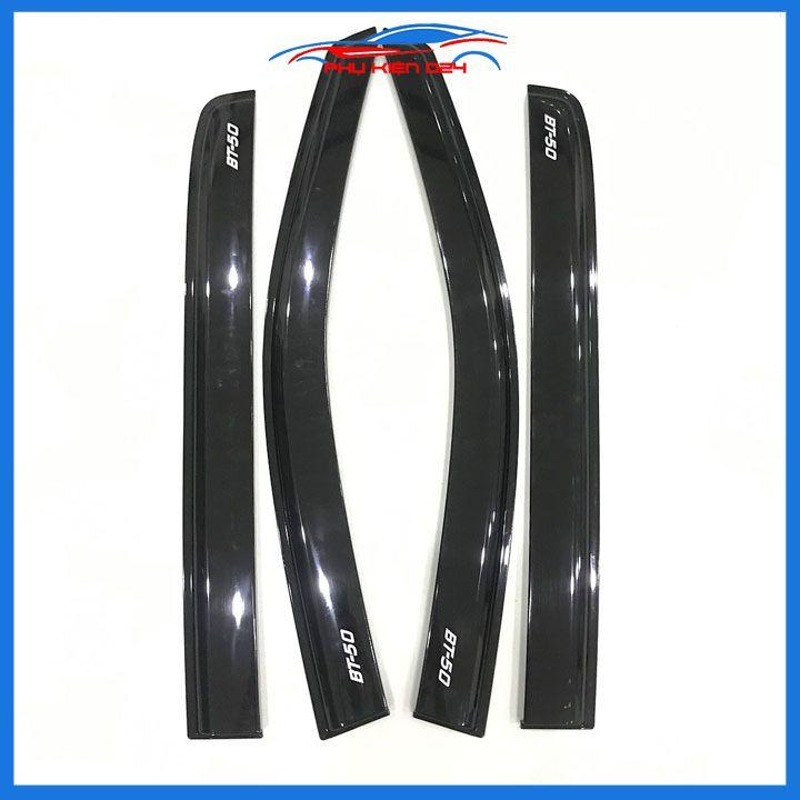 Vè che mưa ô tô Bt50 Bt-50 2022-2023-2024 vè đen, nhựa ABS cao cấp chắn mưa, cản bụi, trang trí xe hơi