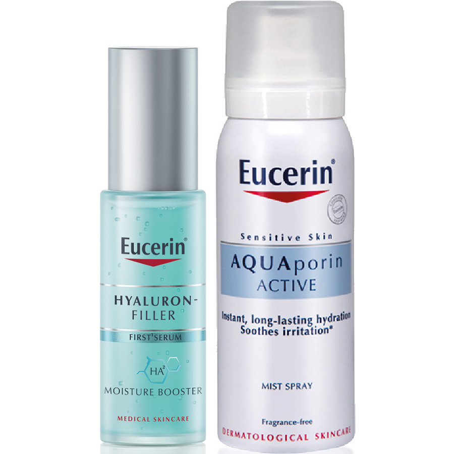 Tinh Chất Cấp Ẩm Chống Lão Hóa Eucerin Hyaluron - Filler Moisture Booster 30ml - 83524 Tặng Xịt Khoáng Aqua Porin Mist Spray 50ml