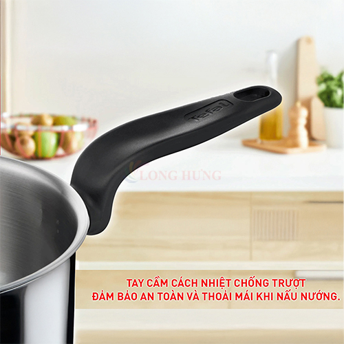 Nồi cán dài/quánh Inox Tefal Duetto Plus 16cm x 1.5L G7192836 - Hàng chính hãng