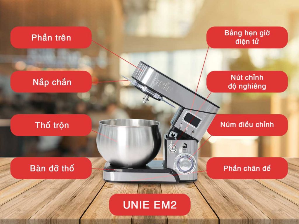 Máy nhồi bột Unie EM2 - Hàng chính hãng