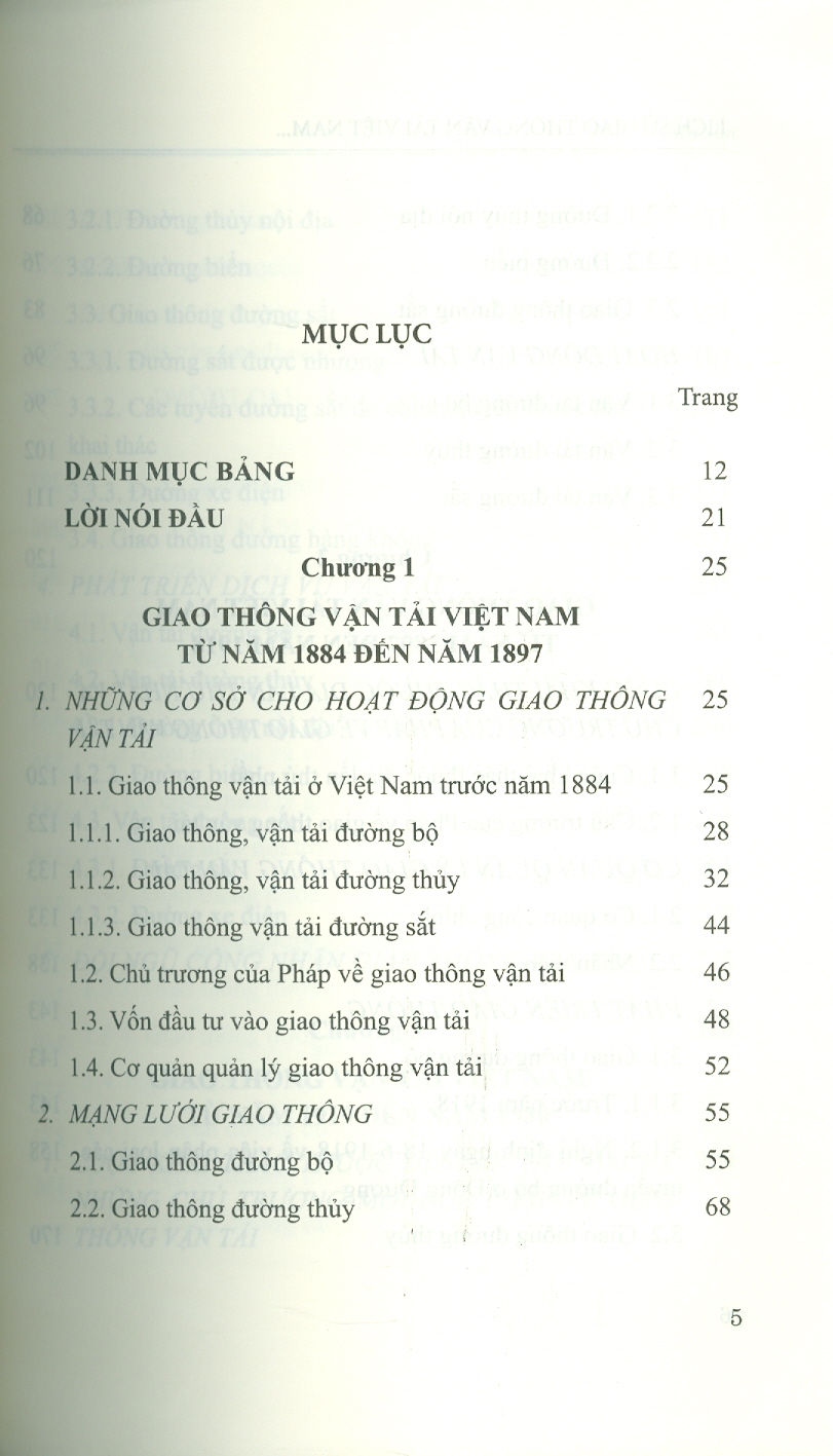 Lịch Sử Giao Thông Vận Tải Việt Nam Từ Năm 1884 Đến Năm 1945 (Sách Chuyên Khảo)