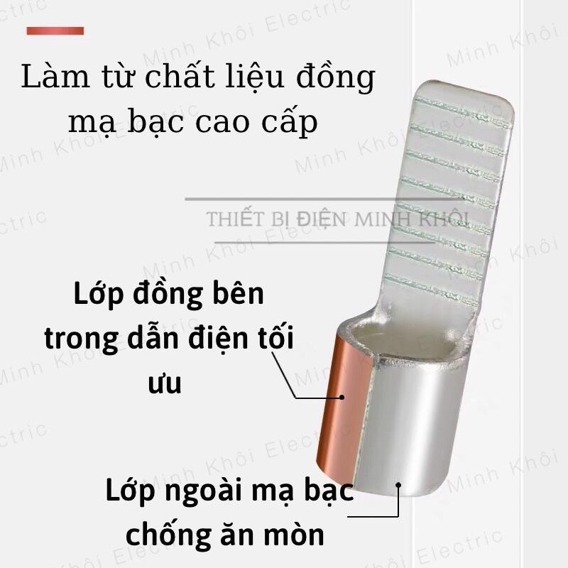 cos dẹt trần, đầu cốt dây điện pin dẹp , cosse đồng nối aptomat (CB)