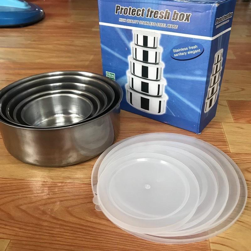 Bộ Thố 5 Cái Inox Có Nắp Đậy Tiện Dụng protect-HH100