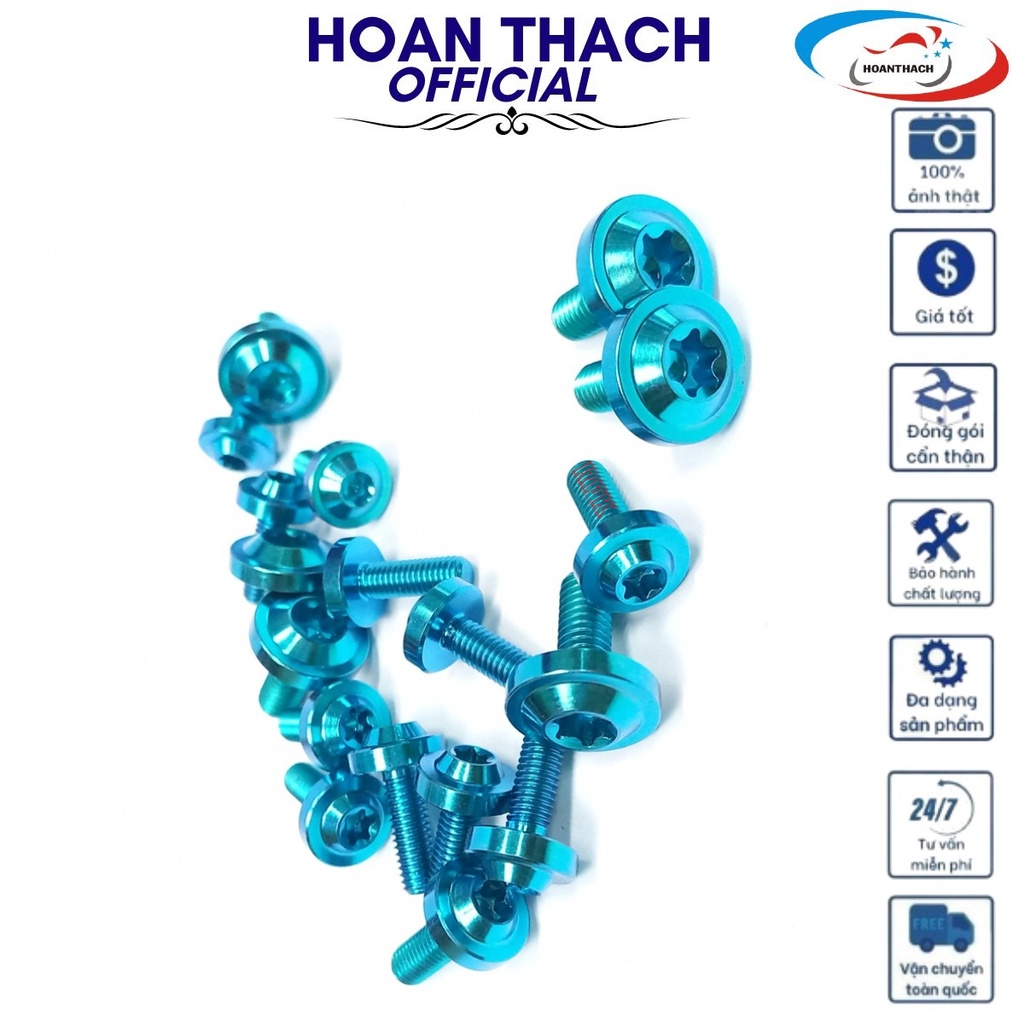 Bộ Ốc Áo Titan Xanh Lục bảo Xe máy Winner X (18 con ) ( 6 con : 6L15 - 12 con : 5L15 ) HOANTHACH SP019149