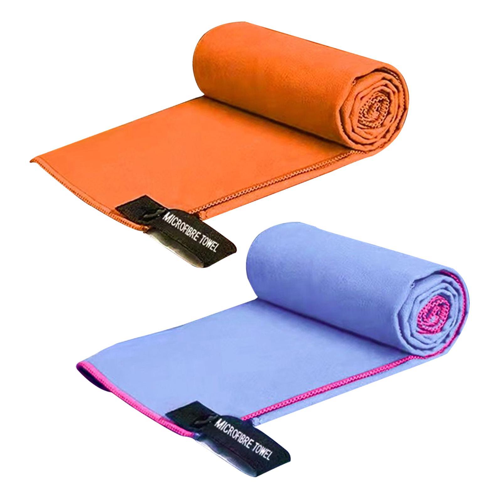 2Pcs Quick Drying Towel Comfortable Breathable Travel Towel