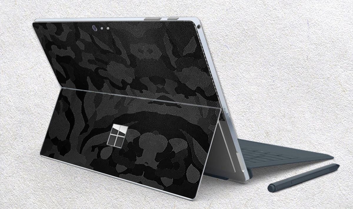 Skin dán hình Shadow Black Camo - 3M1080-SB12 cho Surface Go, Pro 2, Pro 3, Pro 4, Pro 5, Pro 6, Pro 7, Pro X