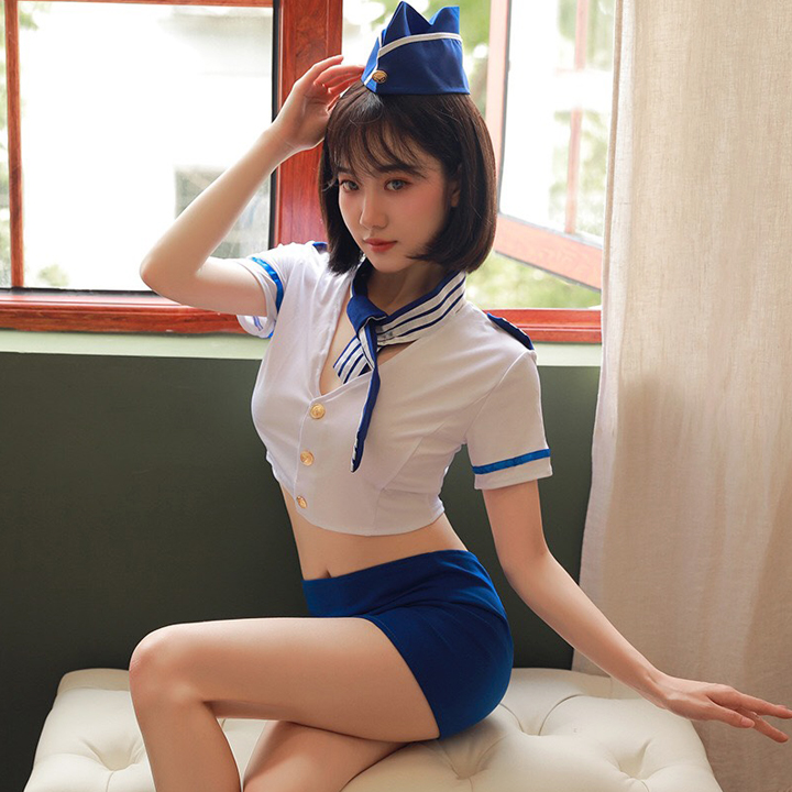 Đồ ngủ cosplay sexy gợi cảm Q38 - Đầm ngủ cosplay xuyên thấu - váy ngủ nữ