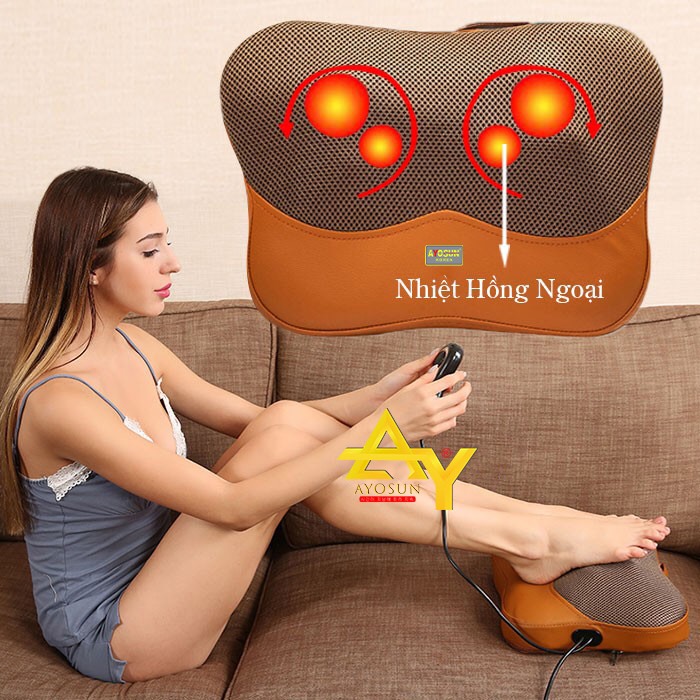 Máy massage nhập khẩu Hàn Quốc Ayosun đấm lưng 5D