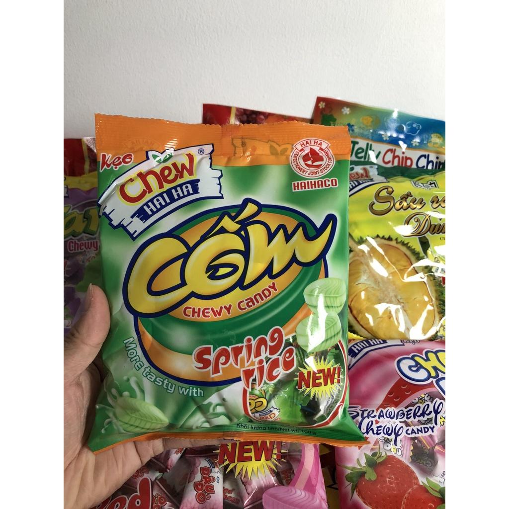 Kẹo Chew mềm HẢI HÀ Hương Cốm (Gói 100 Gram) - Hàng chính hãng