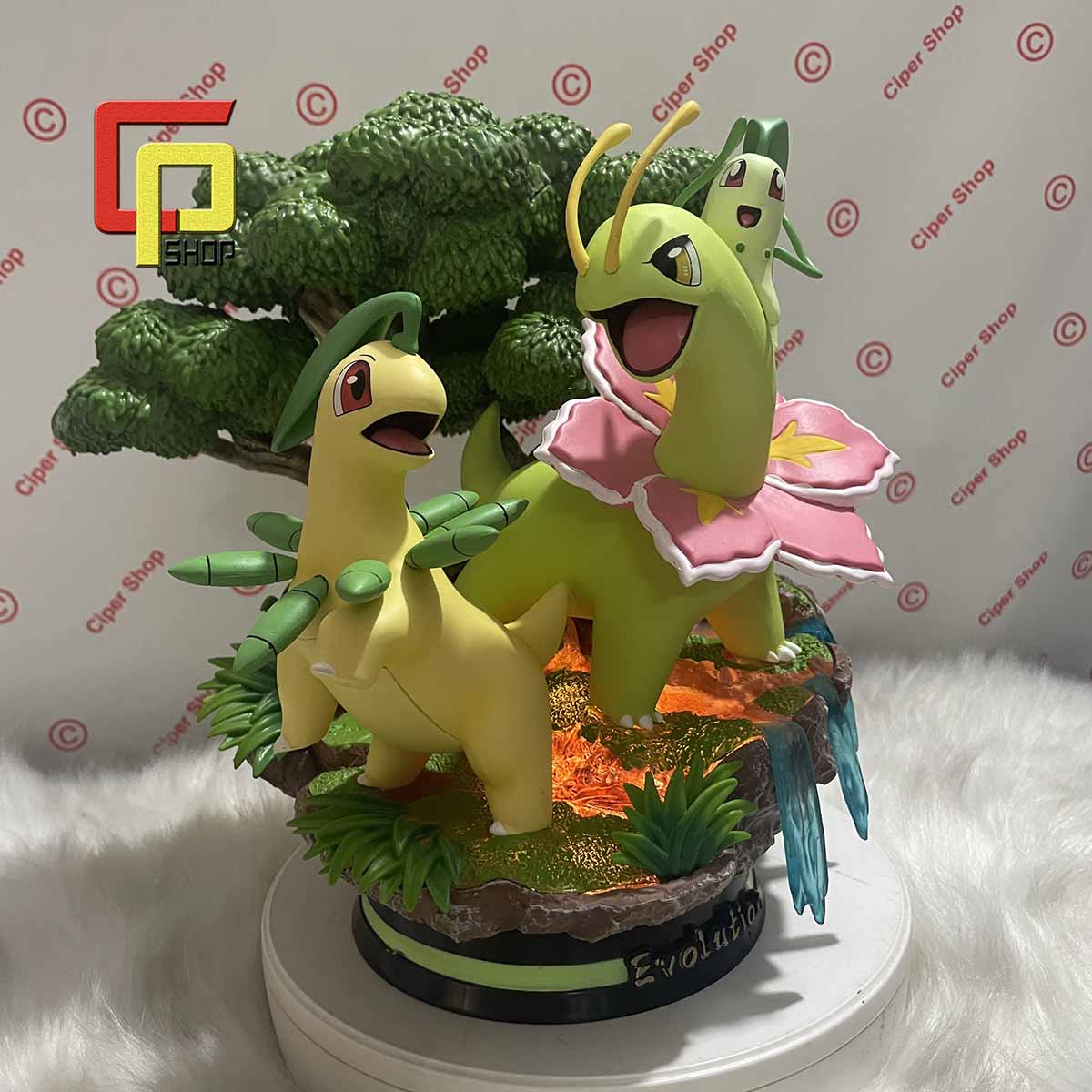 Mô hình Meganium Po ke mon - Có Led - Figure Po ke mon Mega Meganium