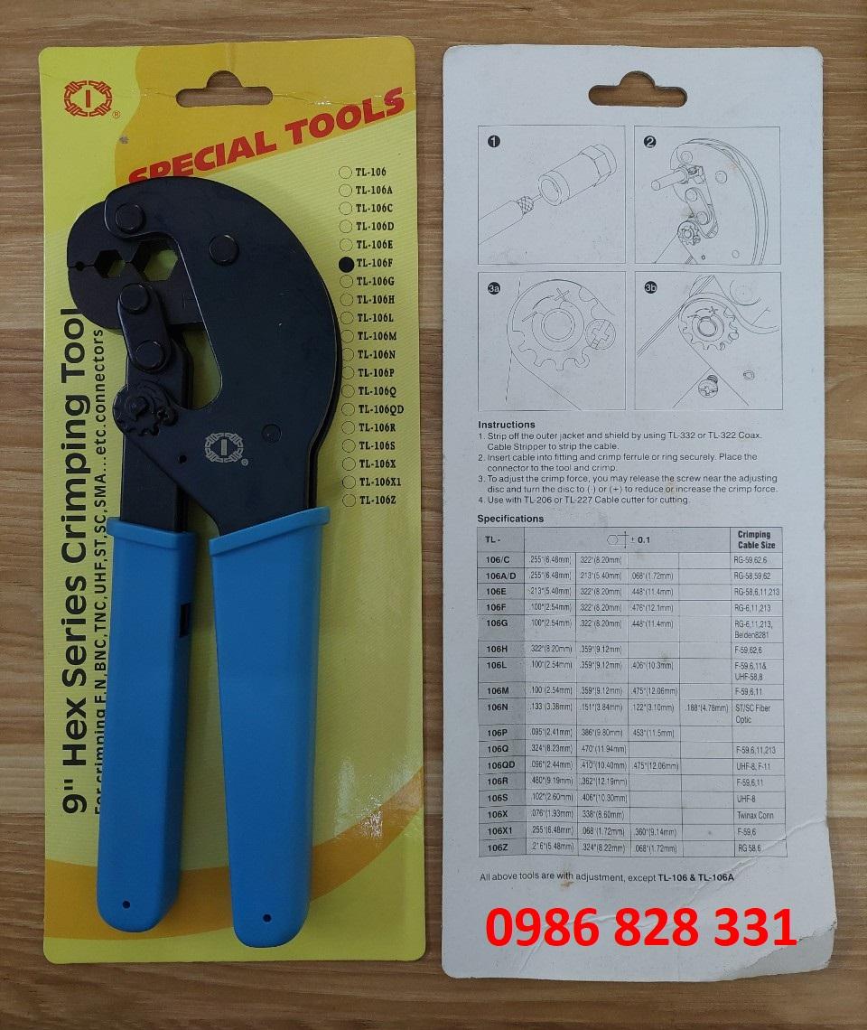 Kìm bấm cáp đồng trục Talon TL-106F chất lương cao