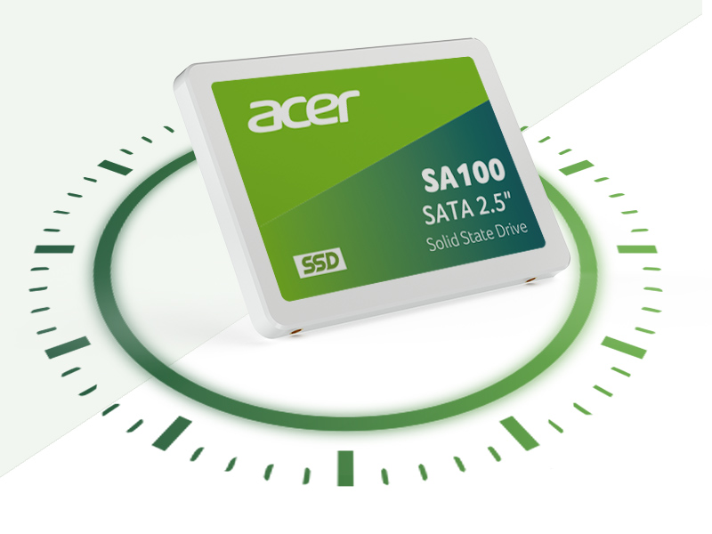 Ổ cứng SSD Acer SA100 SATA 3 3D NAND 120GB - 1920GB - Hàng chính hãng